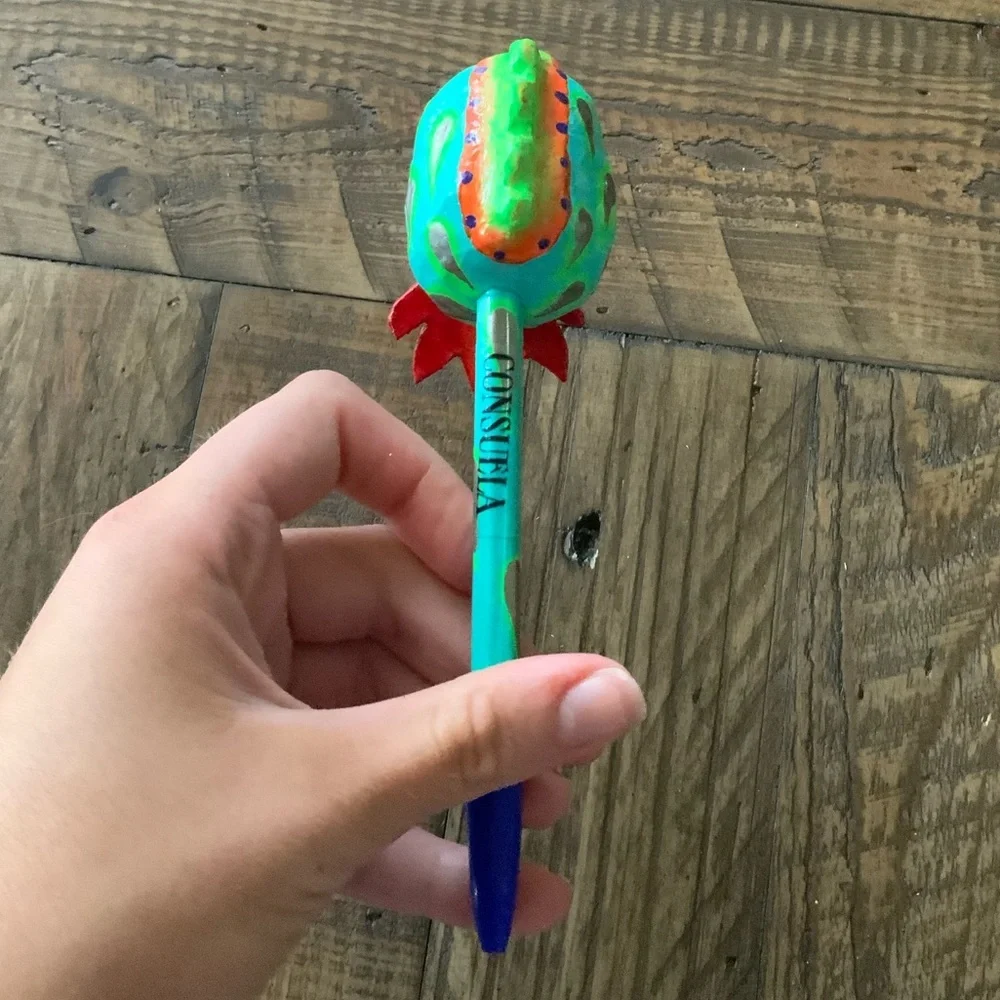 Consuela Handmade Mint Dragon Pen NWOT